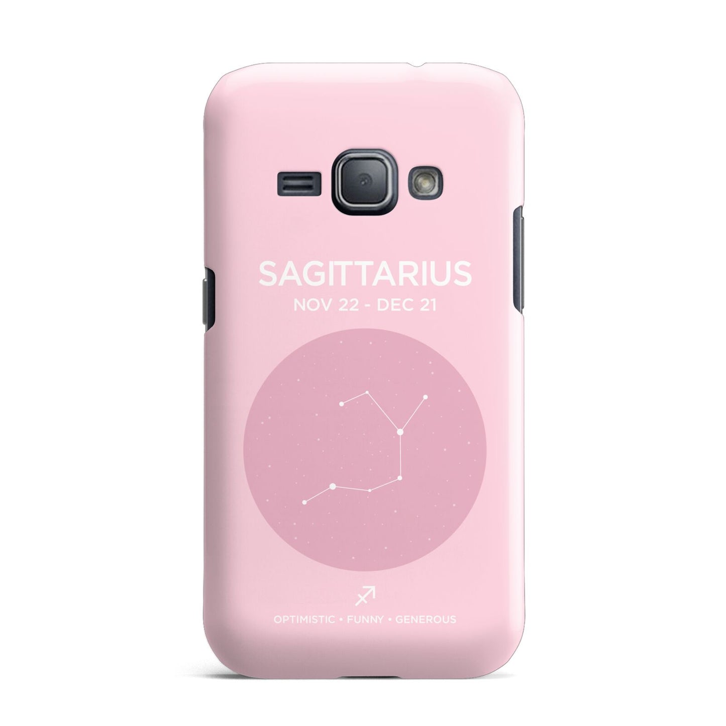 Personalised Pink Constellation Zodiac Sign Samsung Galaxy J1 2016 Case