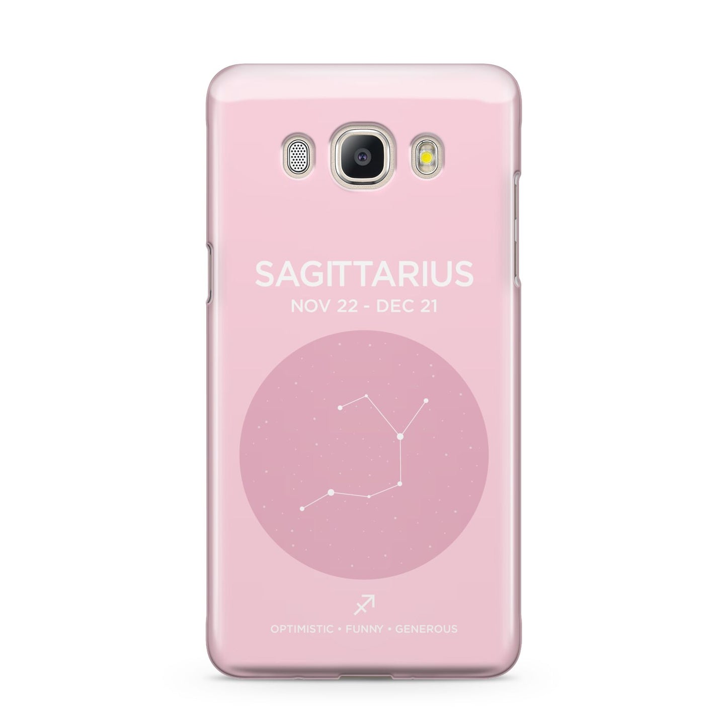 Personalised Pink Constellation Zodiac Sign Samsung Galaxy J5 2016 Case