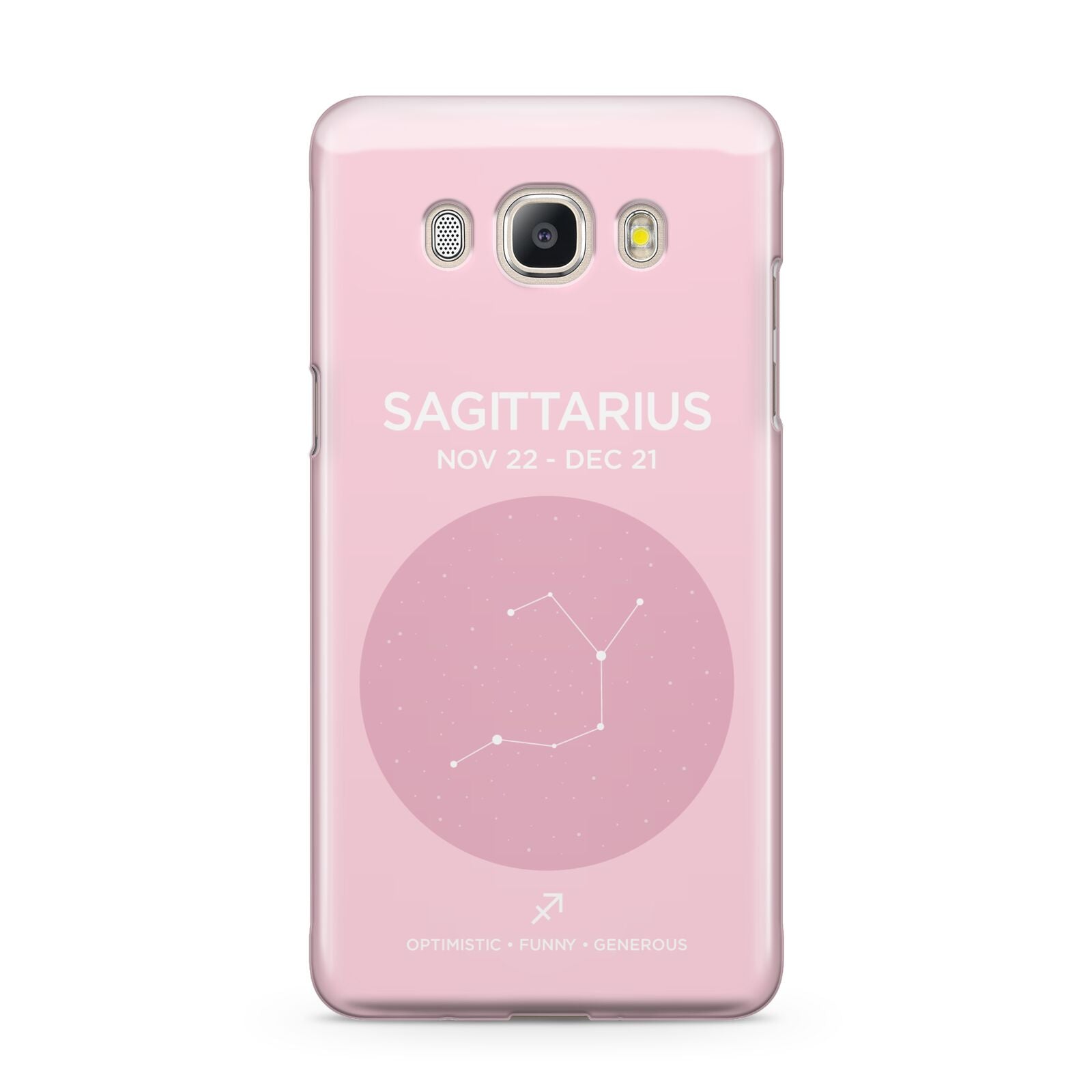 Personalised Pink Constellation Zodiac Sign Samsung Galaxy J5 2016 Case