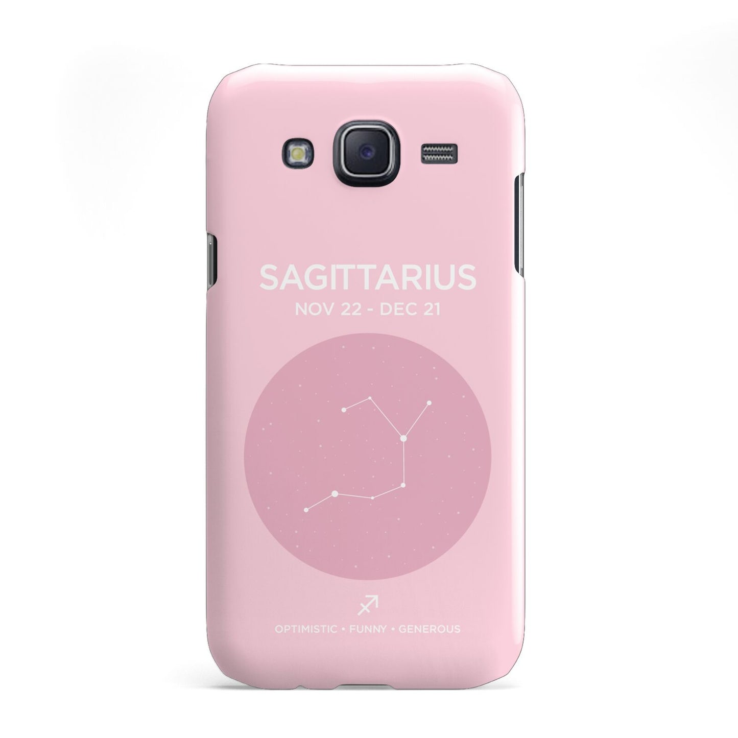 Personalised Pink Constellation Zodiac Sign Samsung Galaxy J5 Case