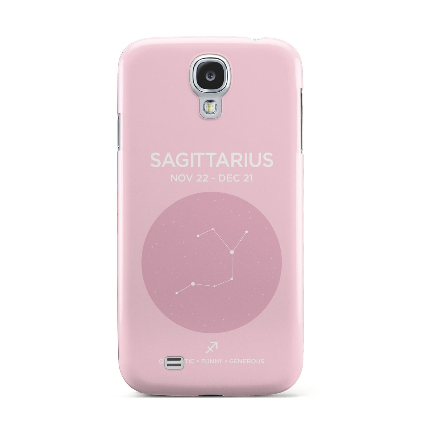 Personalised Pink Constellation Zodiac Sign Samsung Galaxy S4 Case