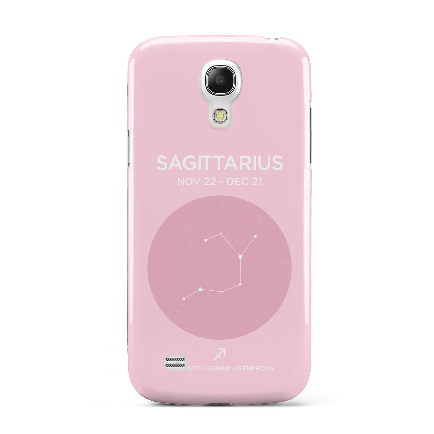 Personalised Pink Constellation Zodiac Sign Samsung Galaxy S4 Mini Case