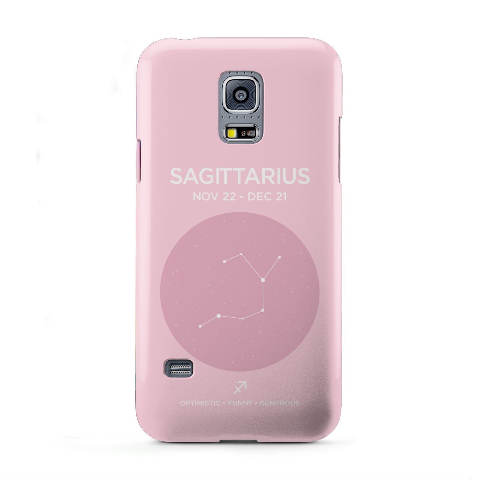 Personalised Pink Constellation Zodiac Sign Samsung Galaxy S5 Mini Case