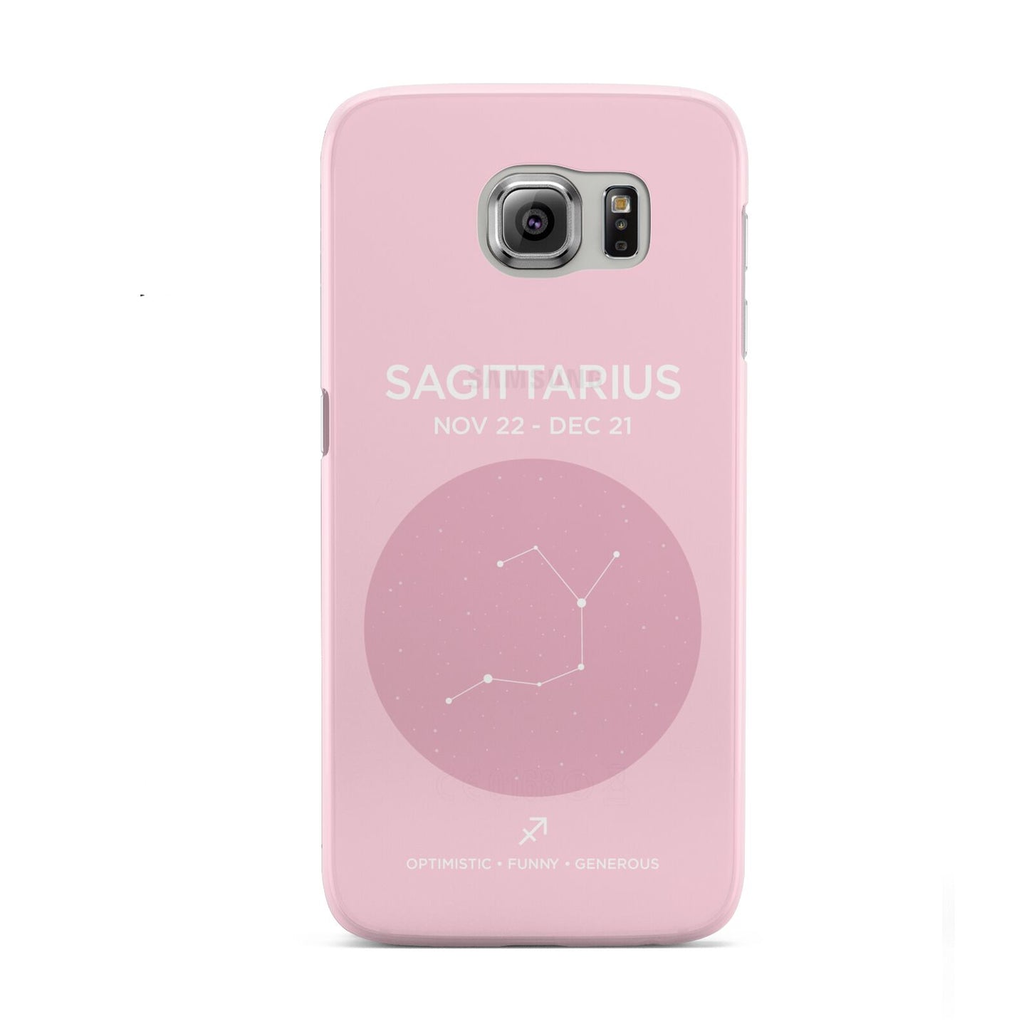 Personalised Pink Constellation Zodiac Sign Samsung Galaxy S6 Case