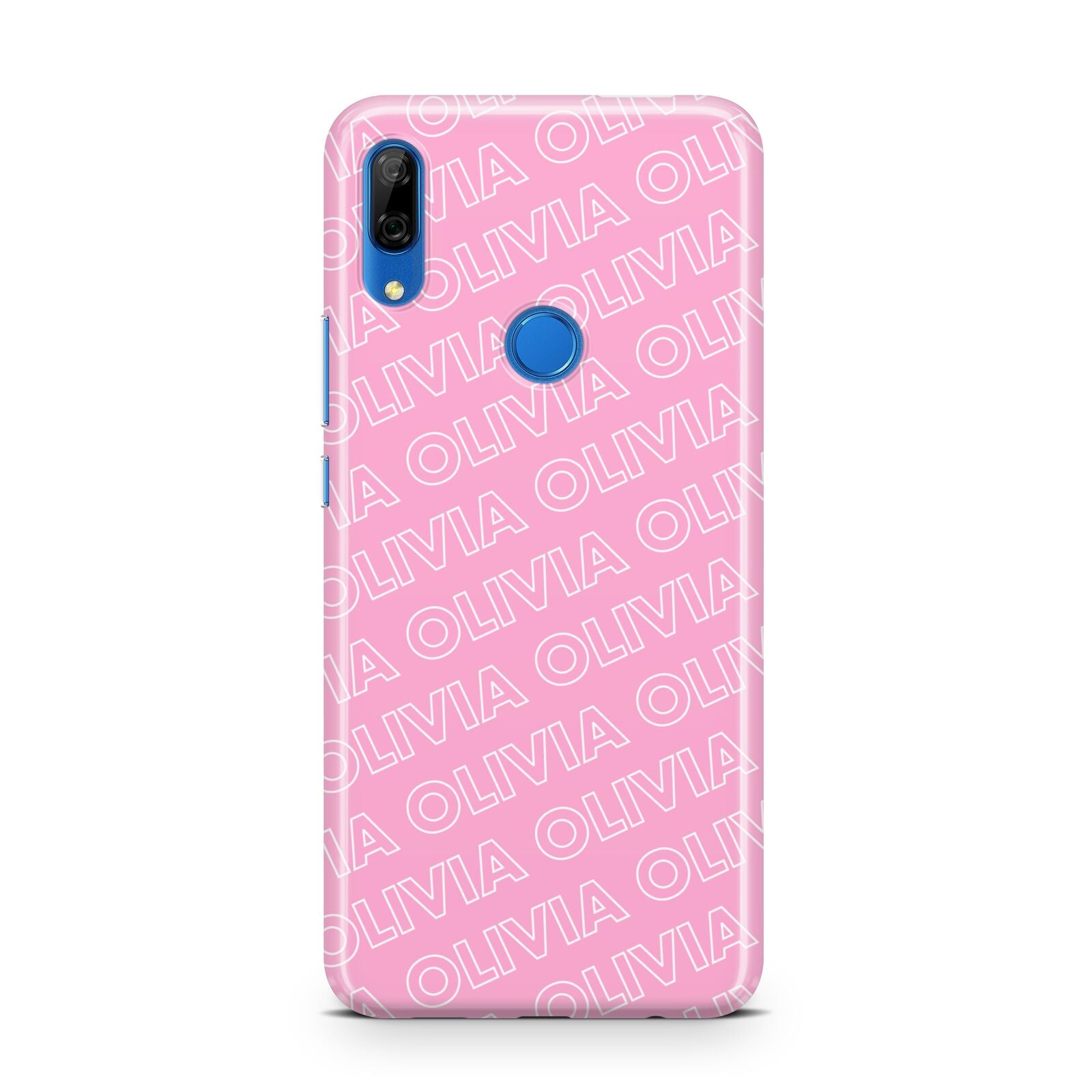 Personalised Pink Diagonal Name Huawei P Smart Z