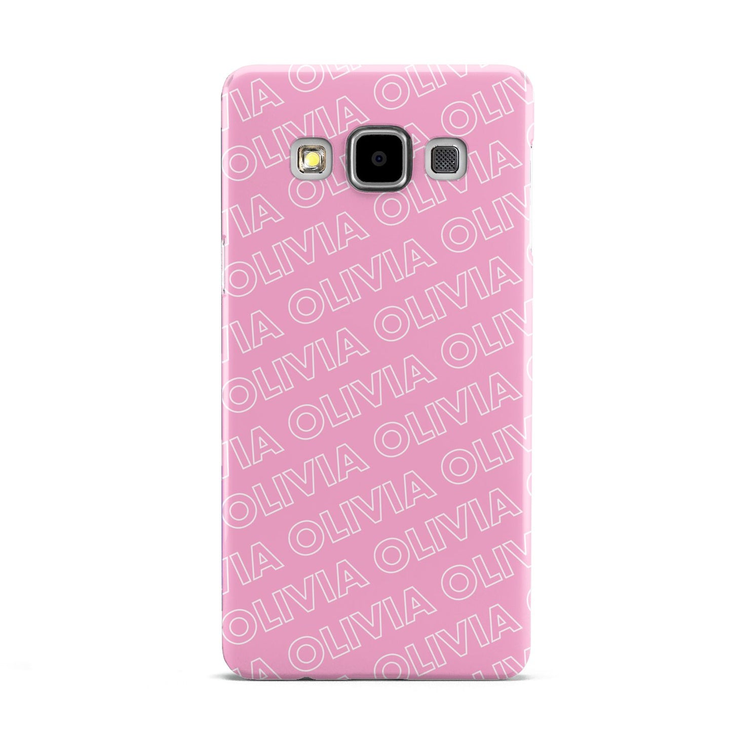 Personalised Pink Diagonal Name Samsung Galaxy A5 Case