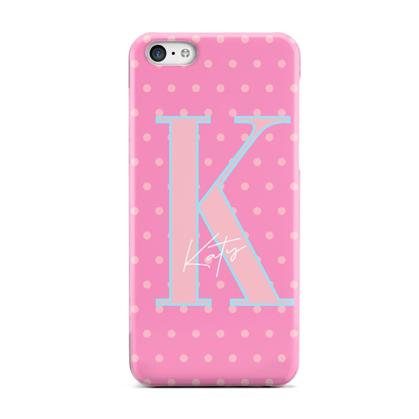 Personalised Pink Dots Apple iPhone 5c Case