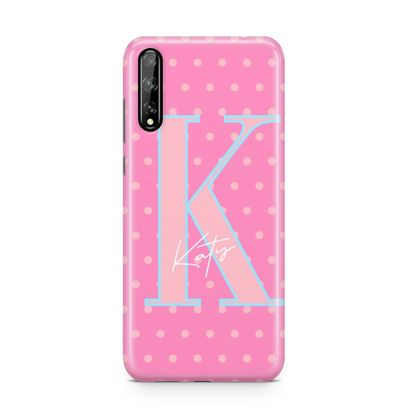 Personalised Pink Dots Huawei Enjoy 10s Phone Case