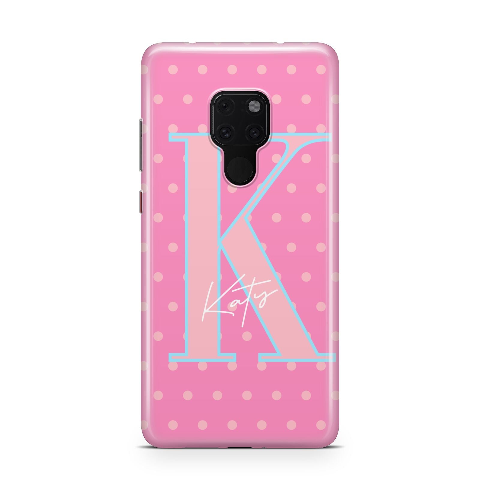 Personalised Pink Dots Huawei Mate 20 Phone Case