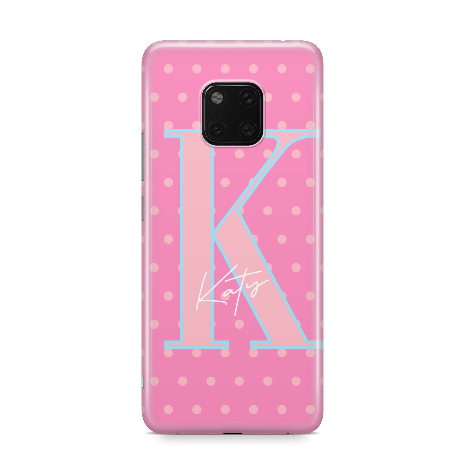 Personalised Pink Dots Huawei Mate 20 Pro Phone Case