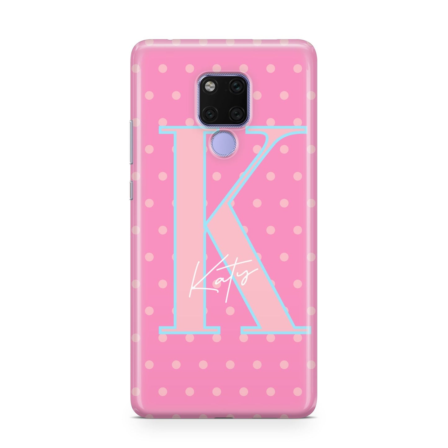 Personalised Pink Dots Huawei Mate 20X Phone Case