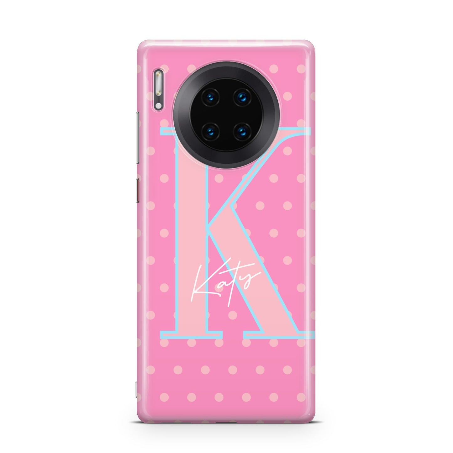 Personalised Pink Dots Huawei Mate 30 Pro Phone Case