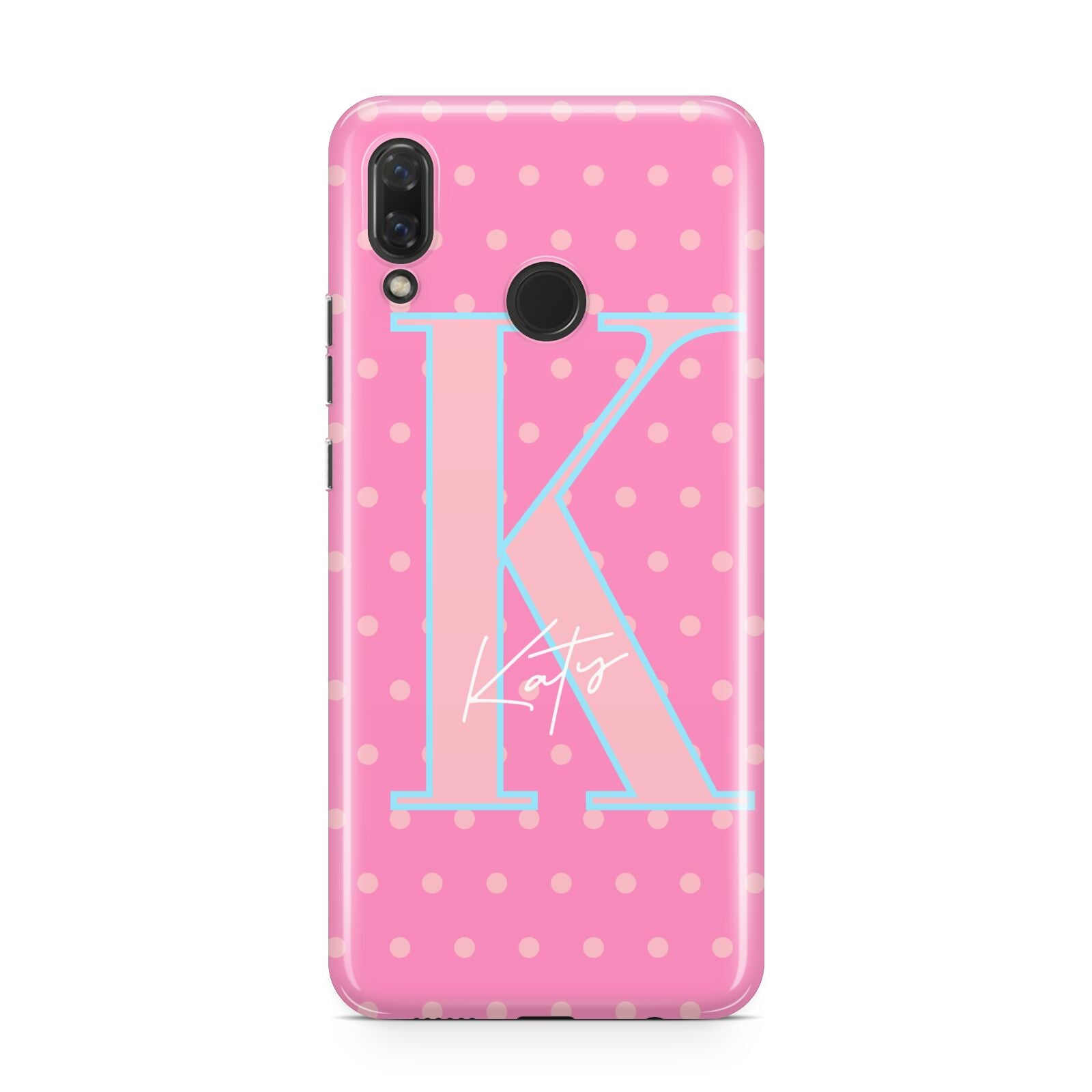 Personalised Pink Dots Huawei Nova 3 Phone Case