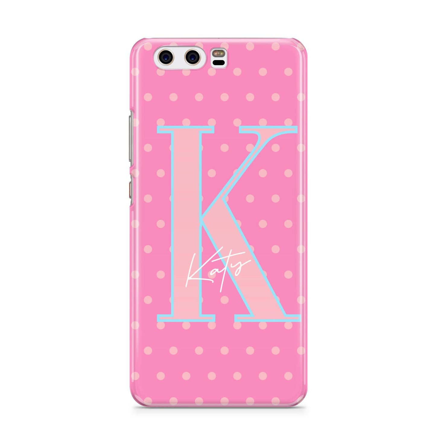 Personalised Pink Dots Huawei P10 Phone Case