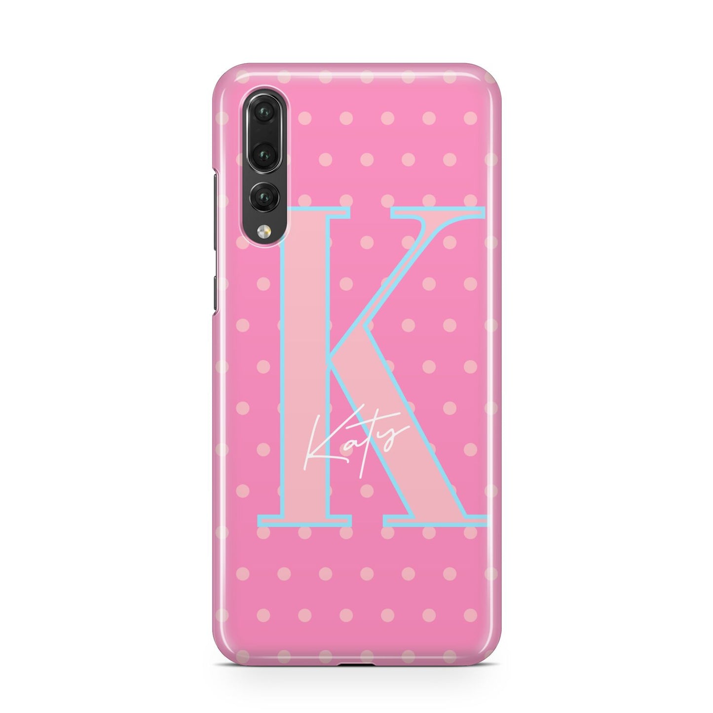 Personalised Pink Dots Huawei P20 Pro Phone Case