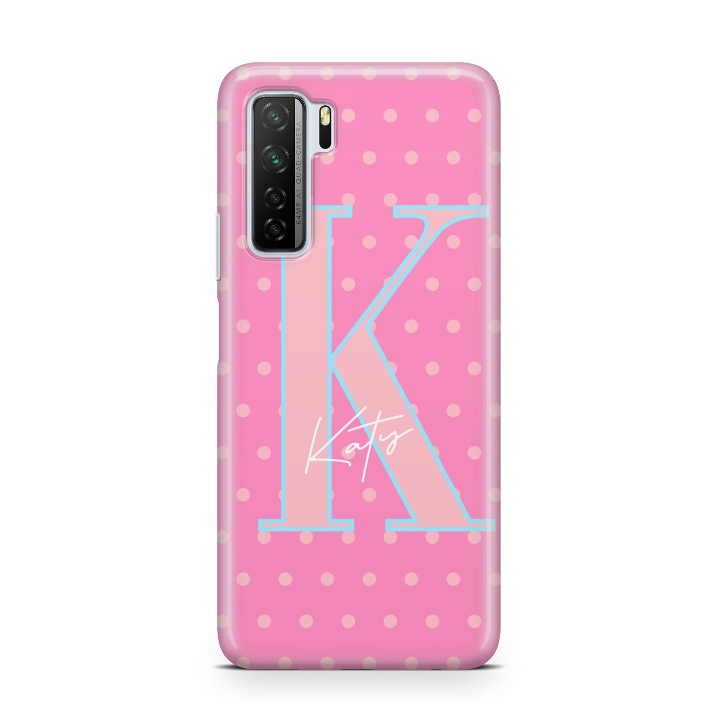 Personalised Pink Dots Huawei P40 Lite 5G Phone Case