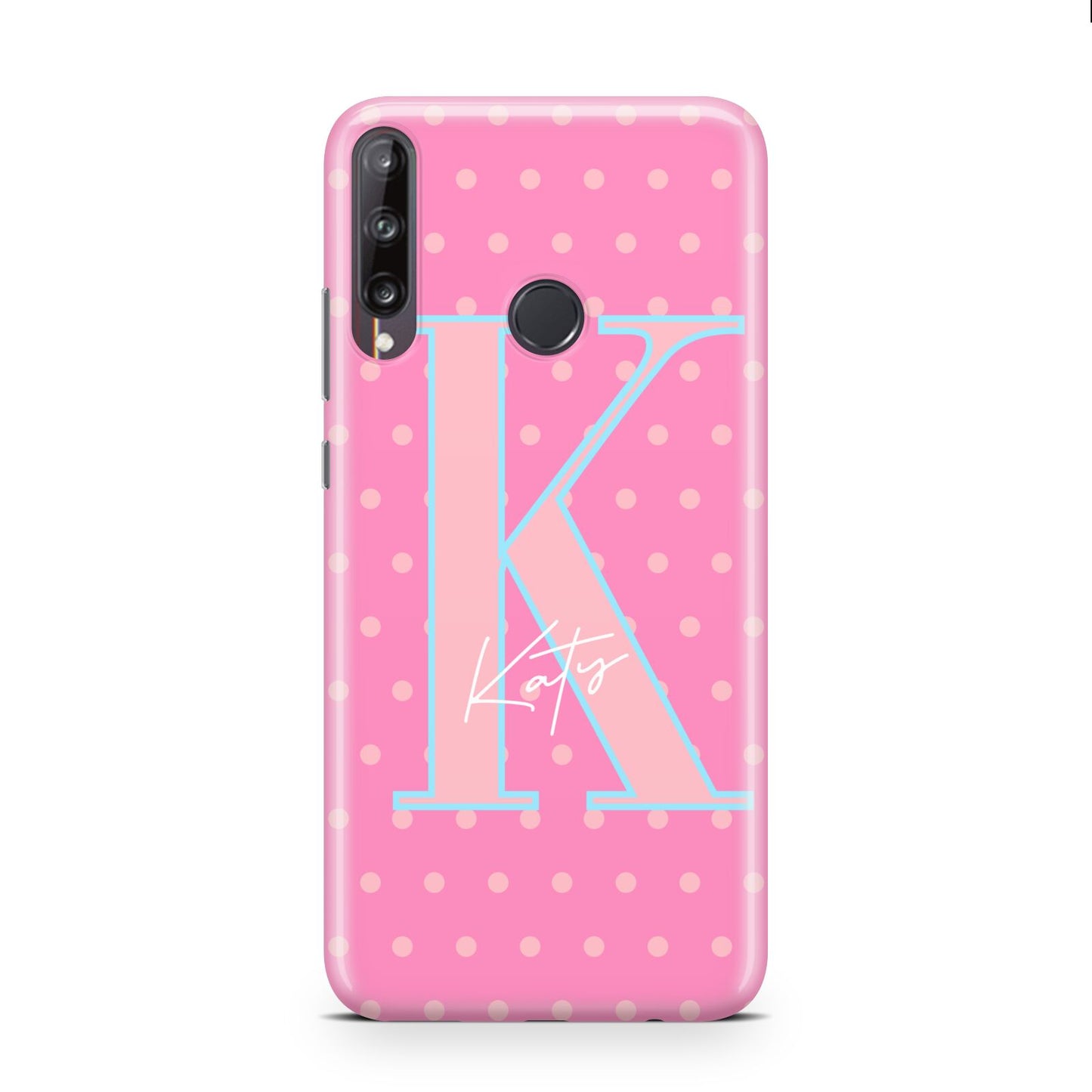 Personalised Pink Dots Huawei P40 Lite E Phone Case