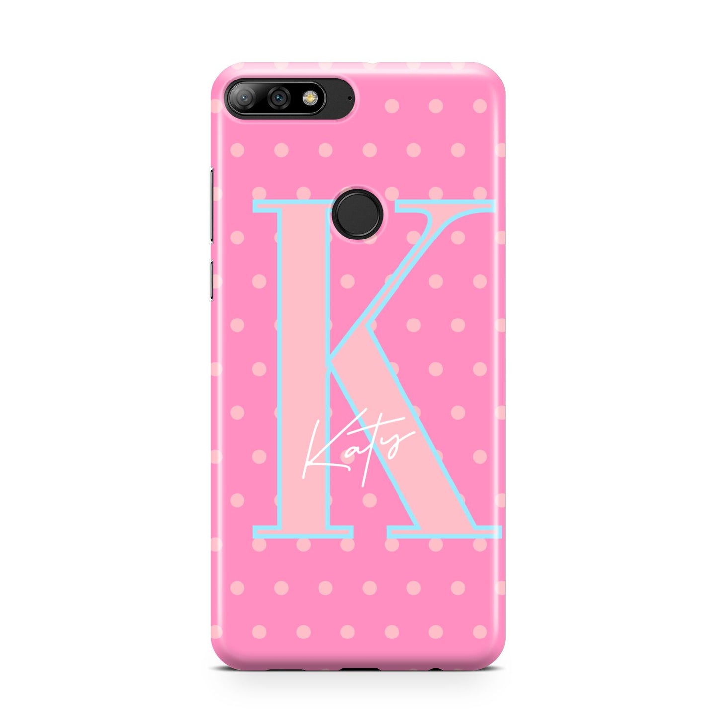 Personalised Pink Dots Huawei Y7 2018