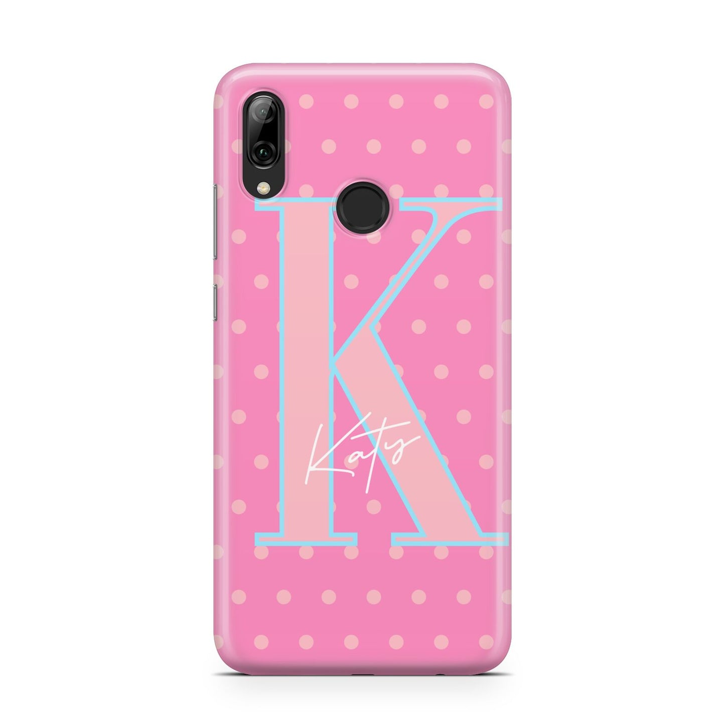 Personalised Pink Dots Huawei Y7 2019