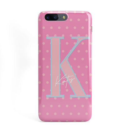 Personalised Pink Dots OnePlus Case