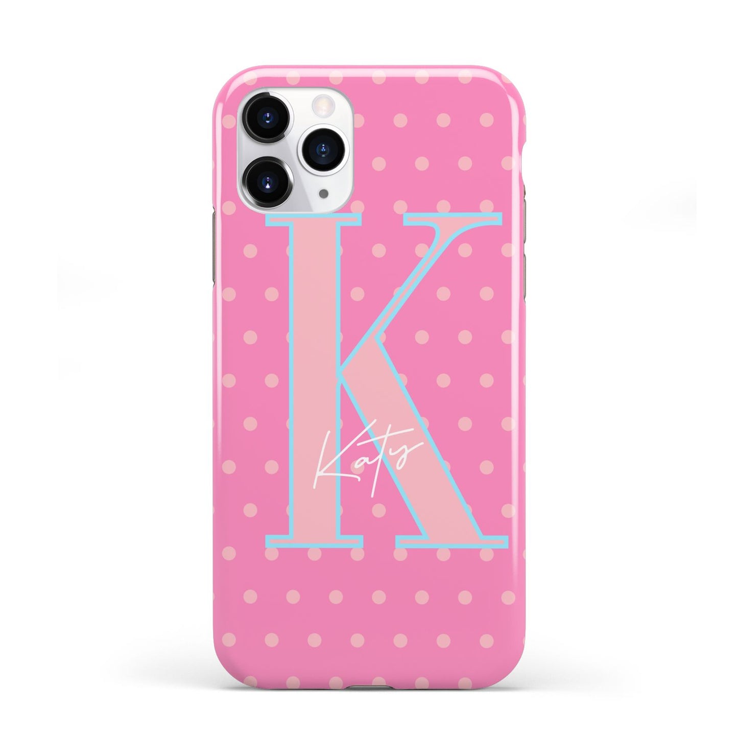 Personalised Pink Dots iPhone 11 Pro 3D Tough Case