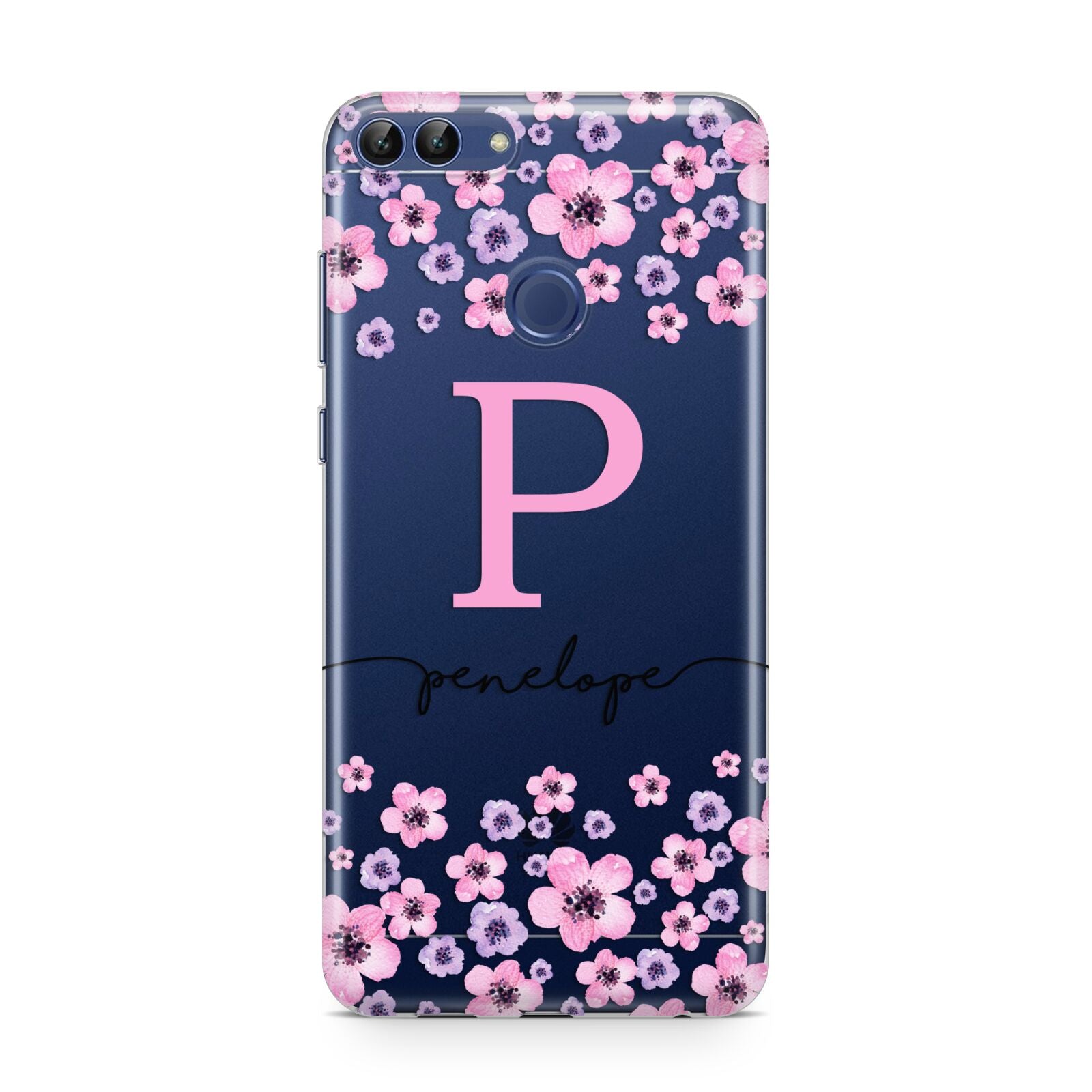 Personalised Pink Floral Huawei P Smart Case