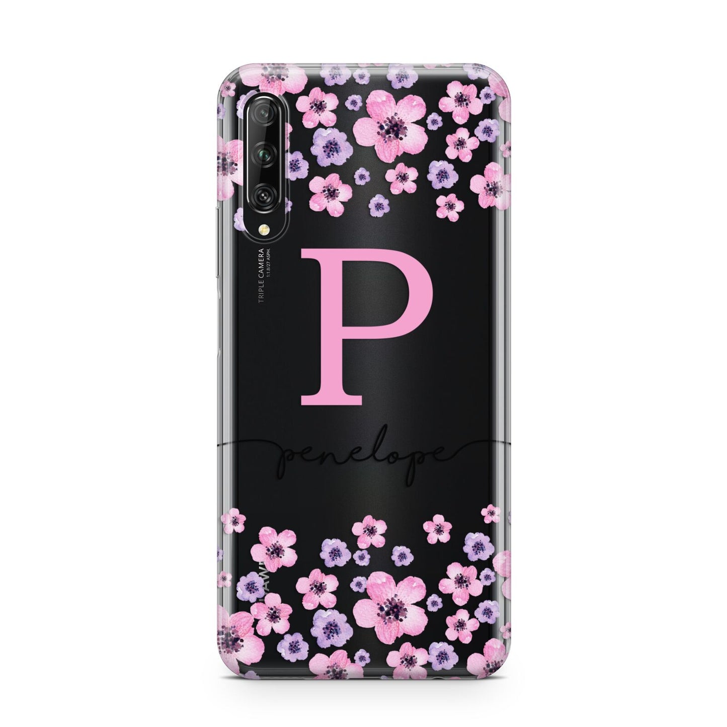 Personalised Pink Floral Huawei P Smart Pro 2019