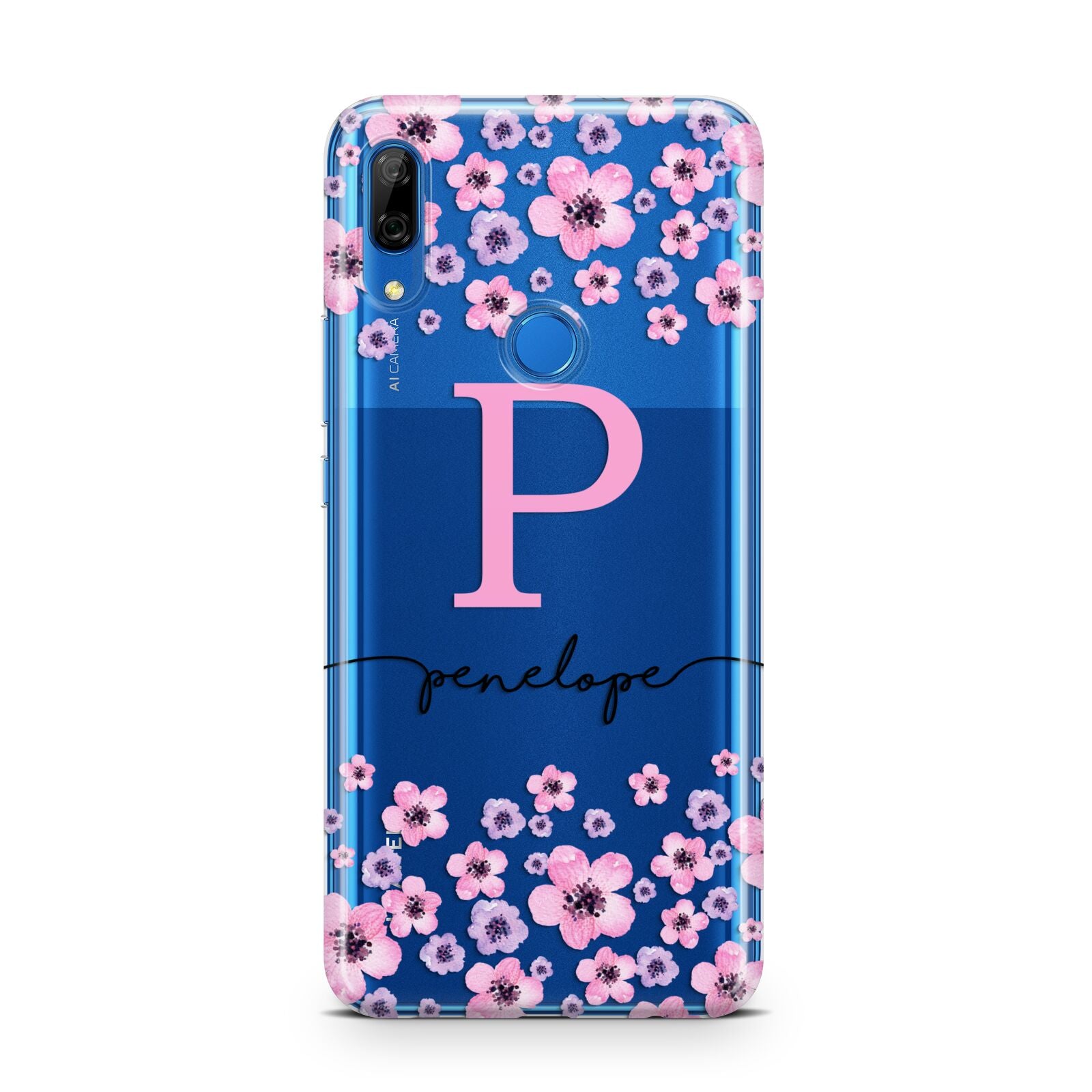 Personalised Pink Floral Huawei P Smart Z