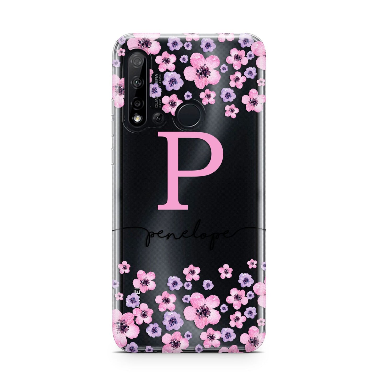 Personalised Pink Floral Huawei P20 Lite 5G Phone Case