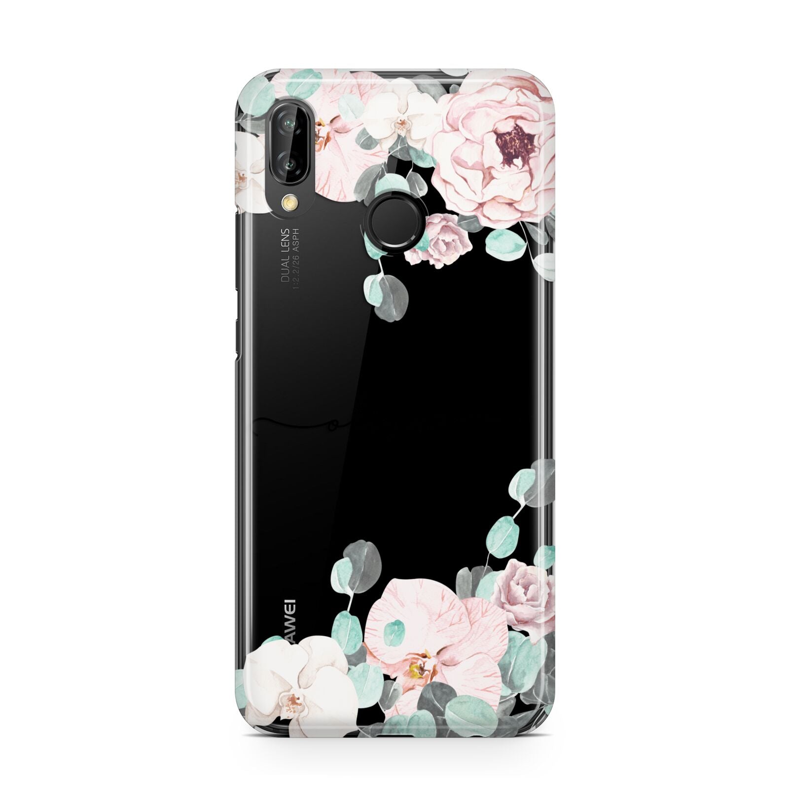 Personalised Pink Flower Name Huawei P20 Lite Phone Case