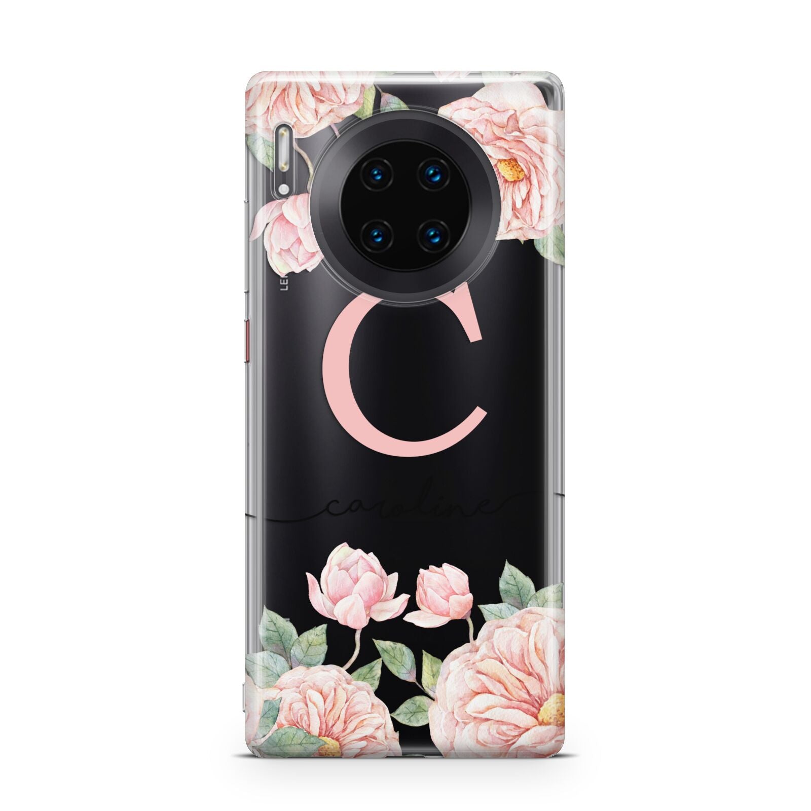 Personalised Pink Flowers Huawei Mate 30 Pro Phone Case