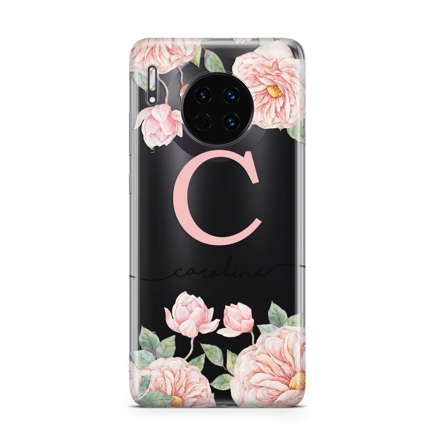 Personalised Pink Flowers Huawei Mate 30