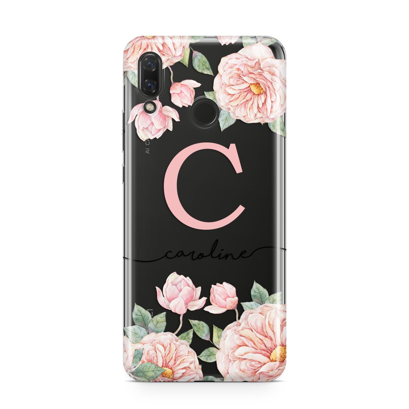 Personalised Pink Flowers Huawei Nova 3 Phone Case