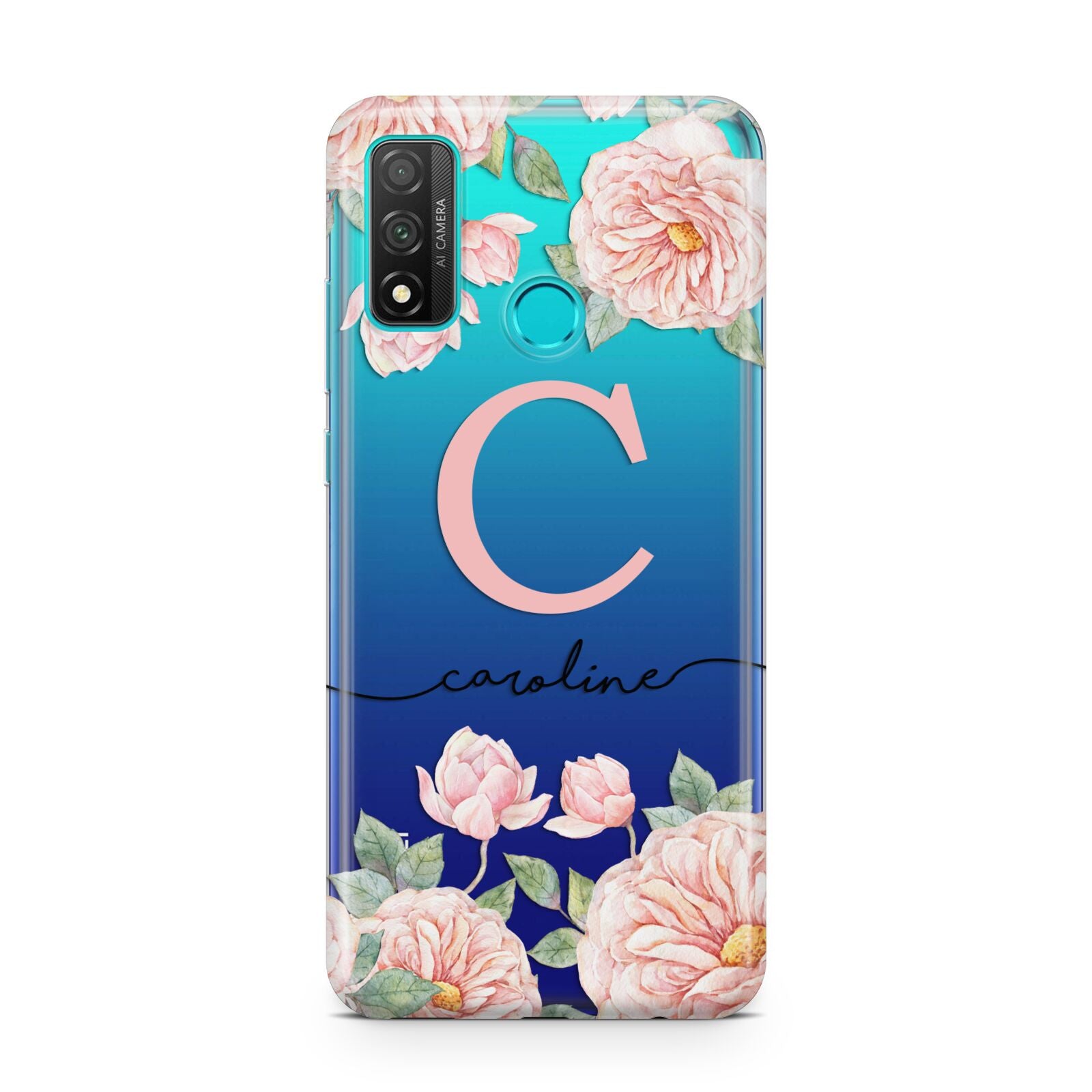 Personalised Pink Flowers Huawei P Smart 2020