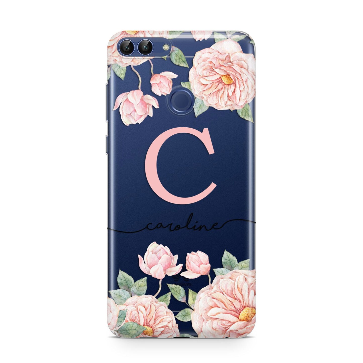 Personalised Pink Flowers Huawei P Smart Case