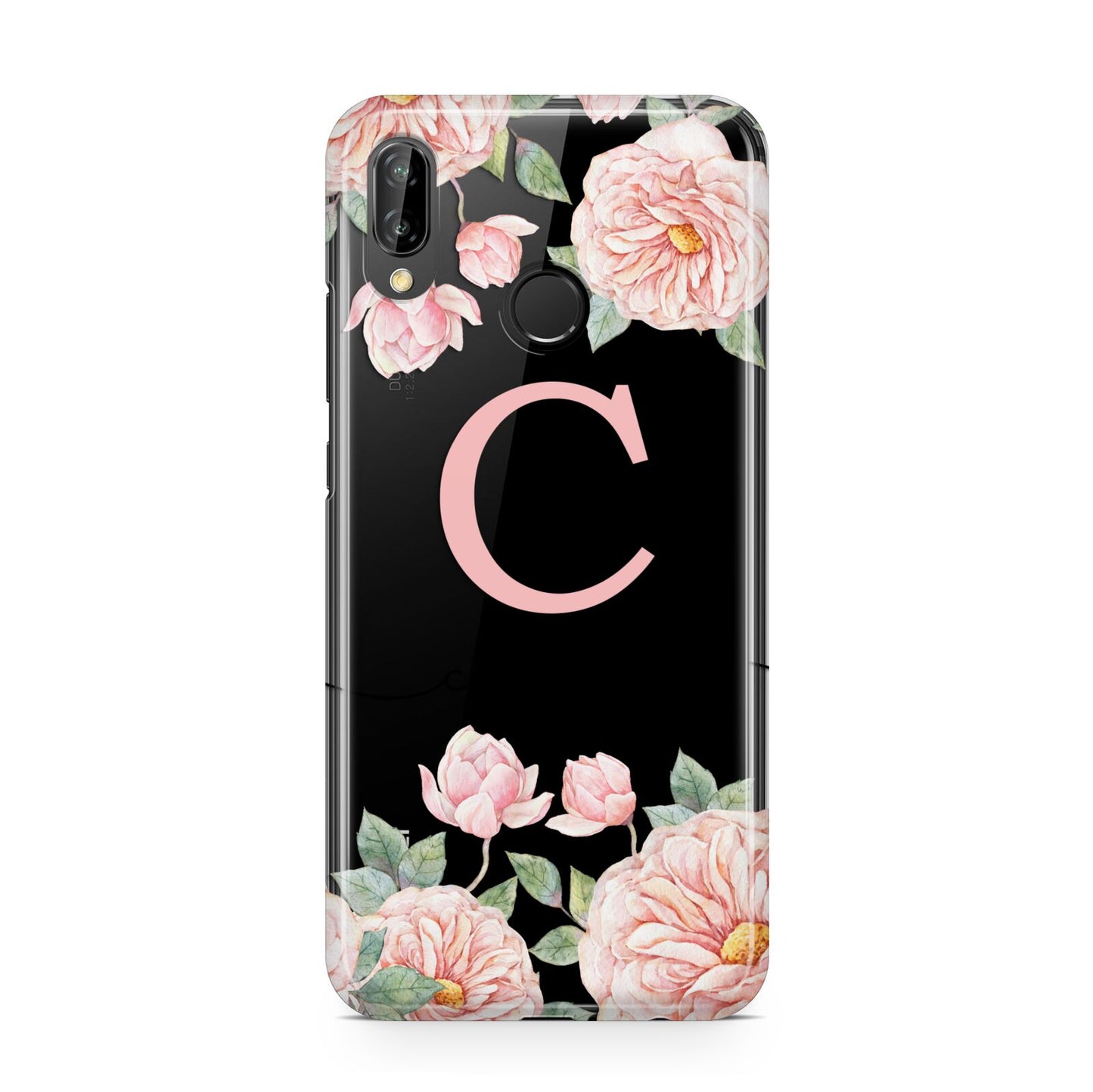 Personalised Pink Flowers Huawei P20 Lite Phone Case