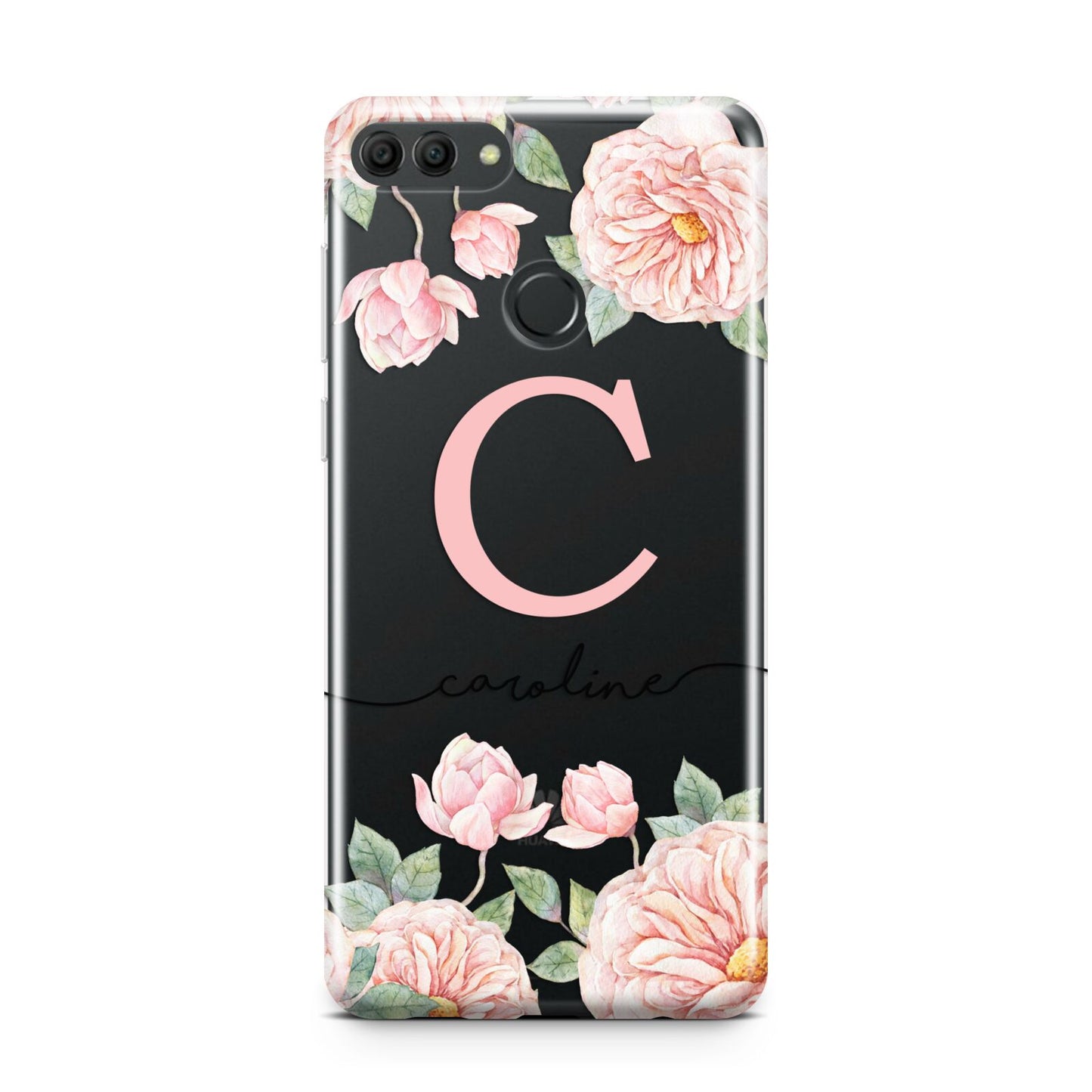 Personalised Pink Flowers Huawei Y9 2018