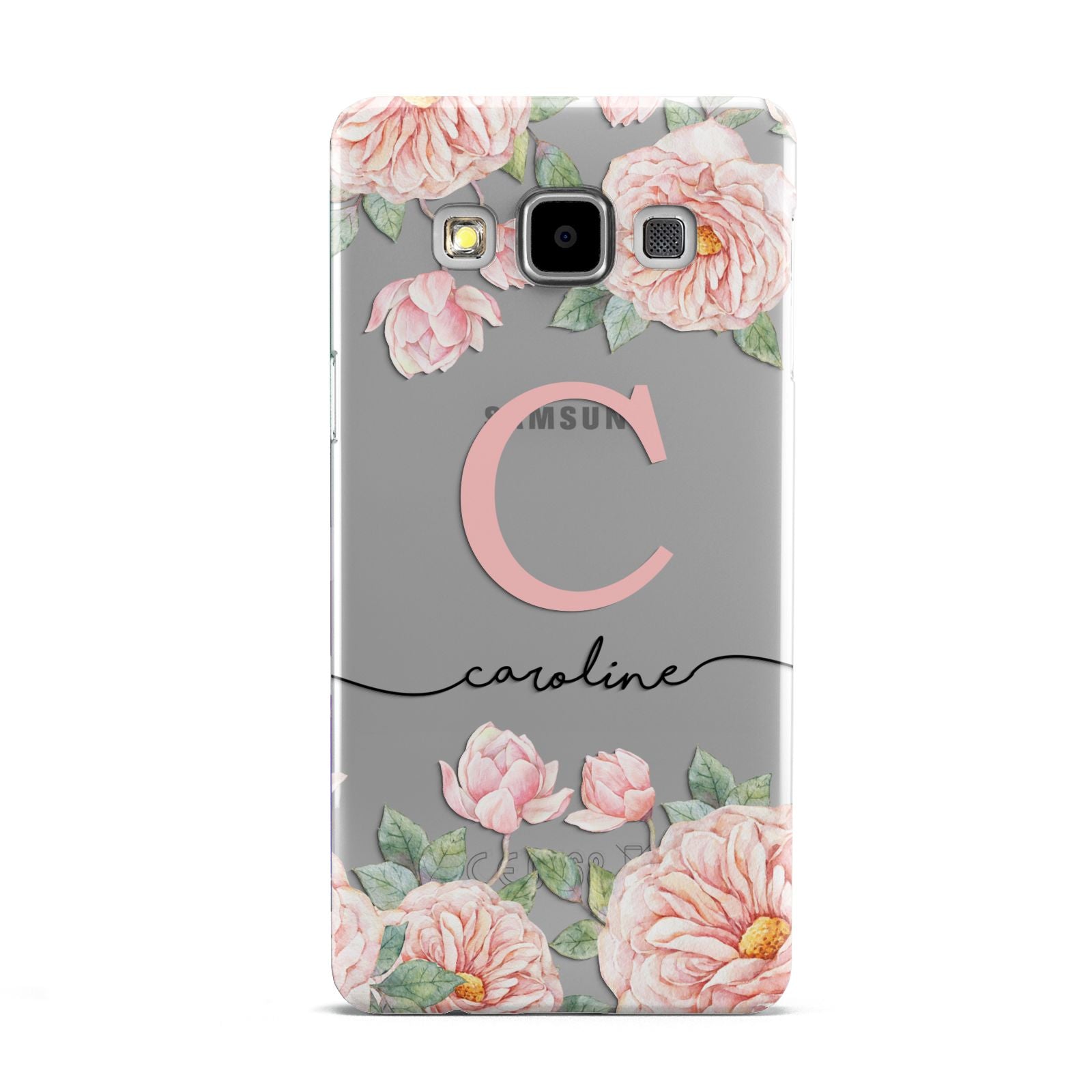 Personalised Pink Flowers Samsung Galaxy A5 Case