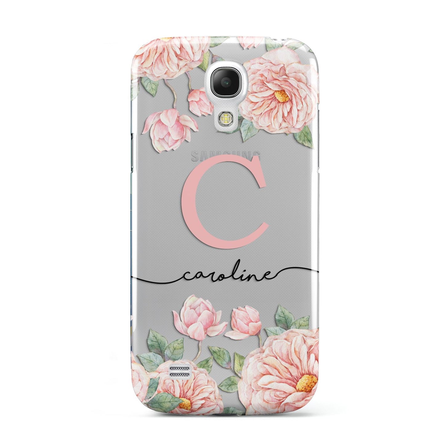 Personalised Pink Flowers Samsung Galaxy S4 Mini Case