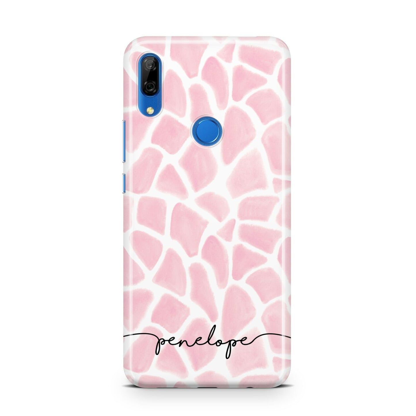 Personalised Pink Giraffe Print Huawei P Smart Z