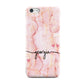 Personalised Pink Gold Agate Handwriting Text Apple iPhone 5c Case