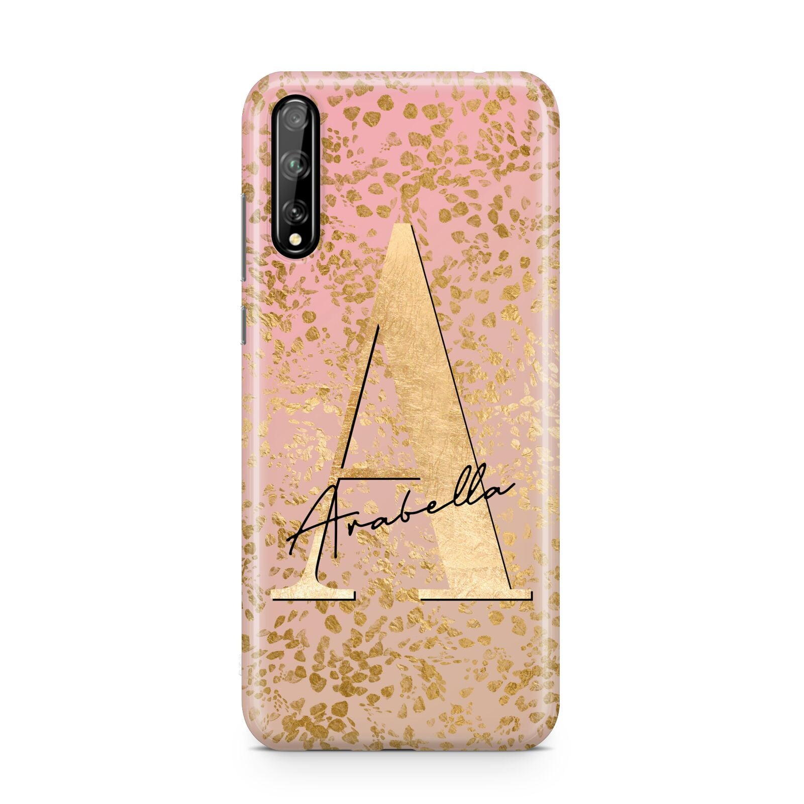 Personalised Pink Gold Cheetah Huawei Enjoy 10s Phone Case