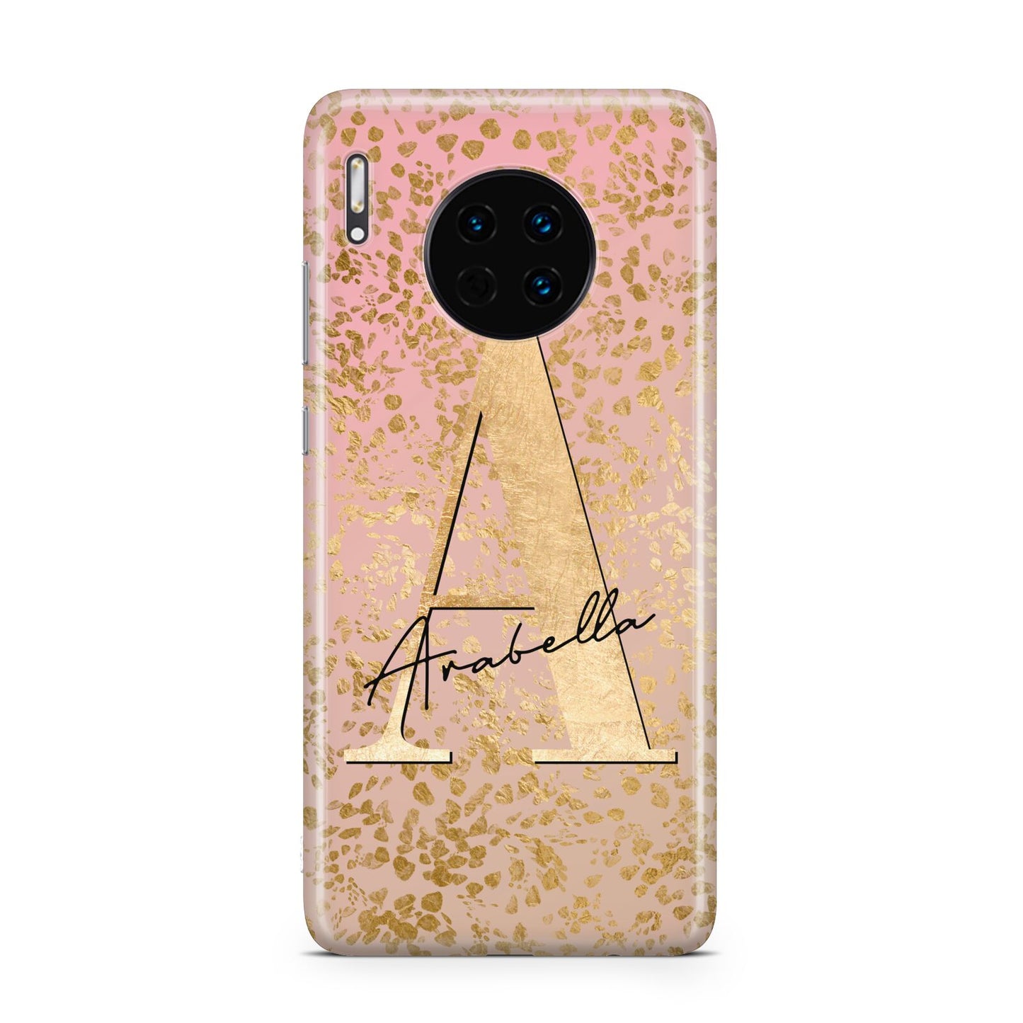 Personalised Pink Gold Cheetah Huawei Mate 30