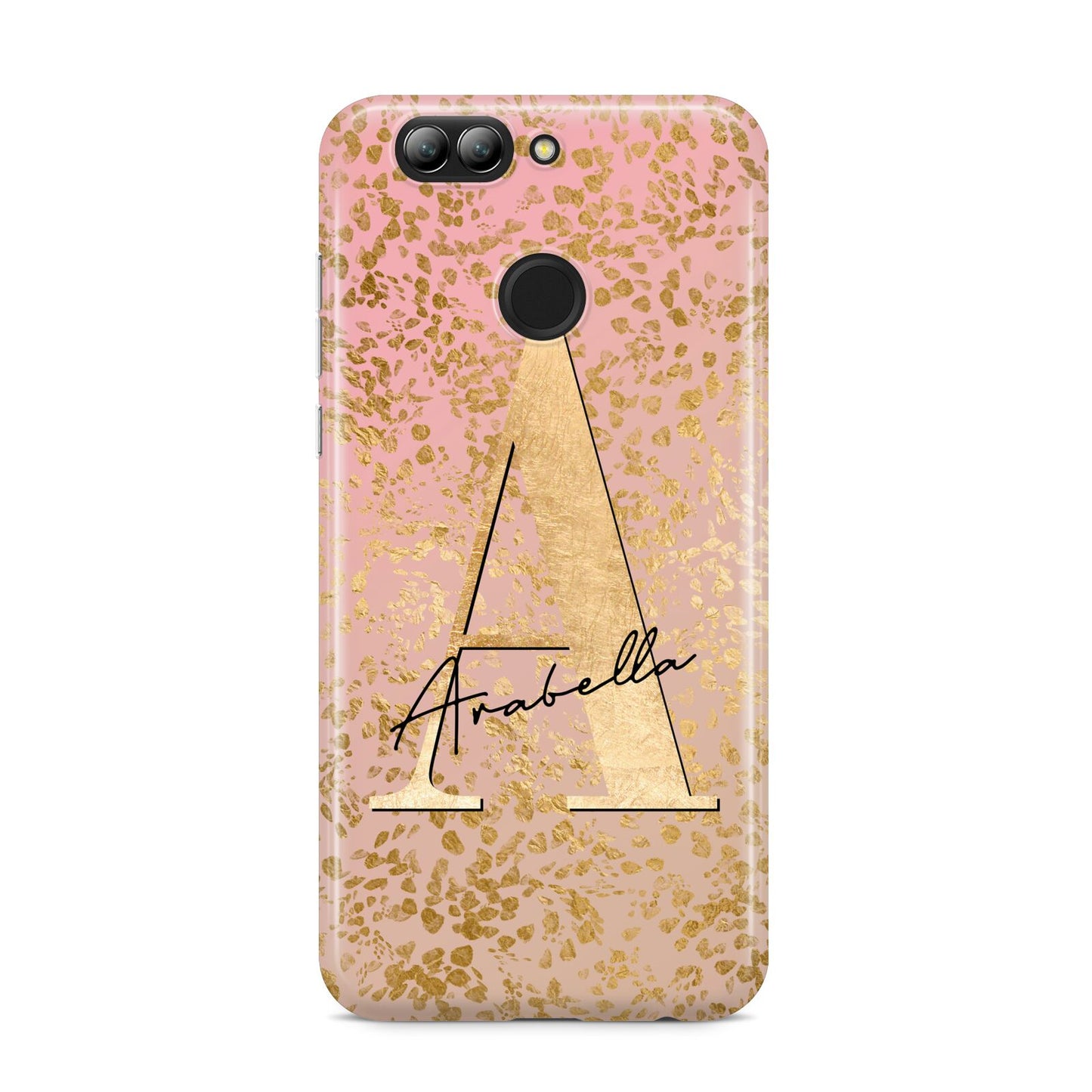 Personalised Pink Gold Cheetah Huawei Nova 2s Phone Case