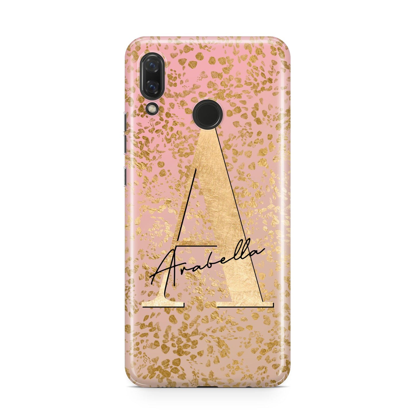 Personalised Pink Gold Cheetah Huawei Nova 3 Phone Case