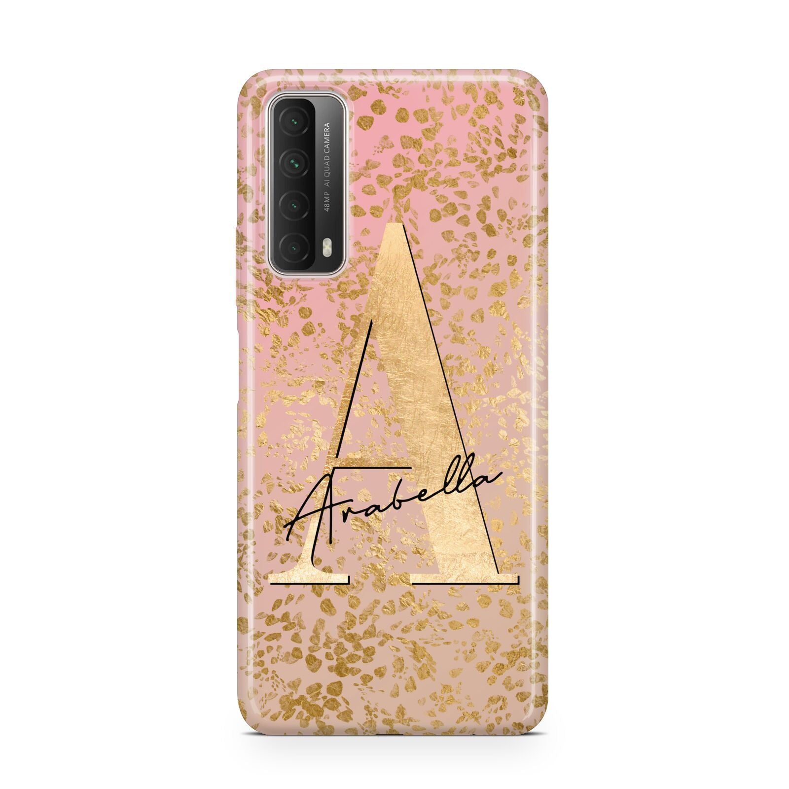 Personalised Pink Gold Cheetah Huawei P Smart 2021