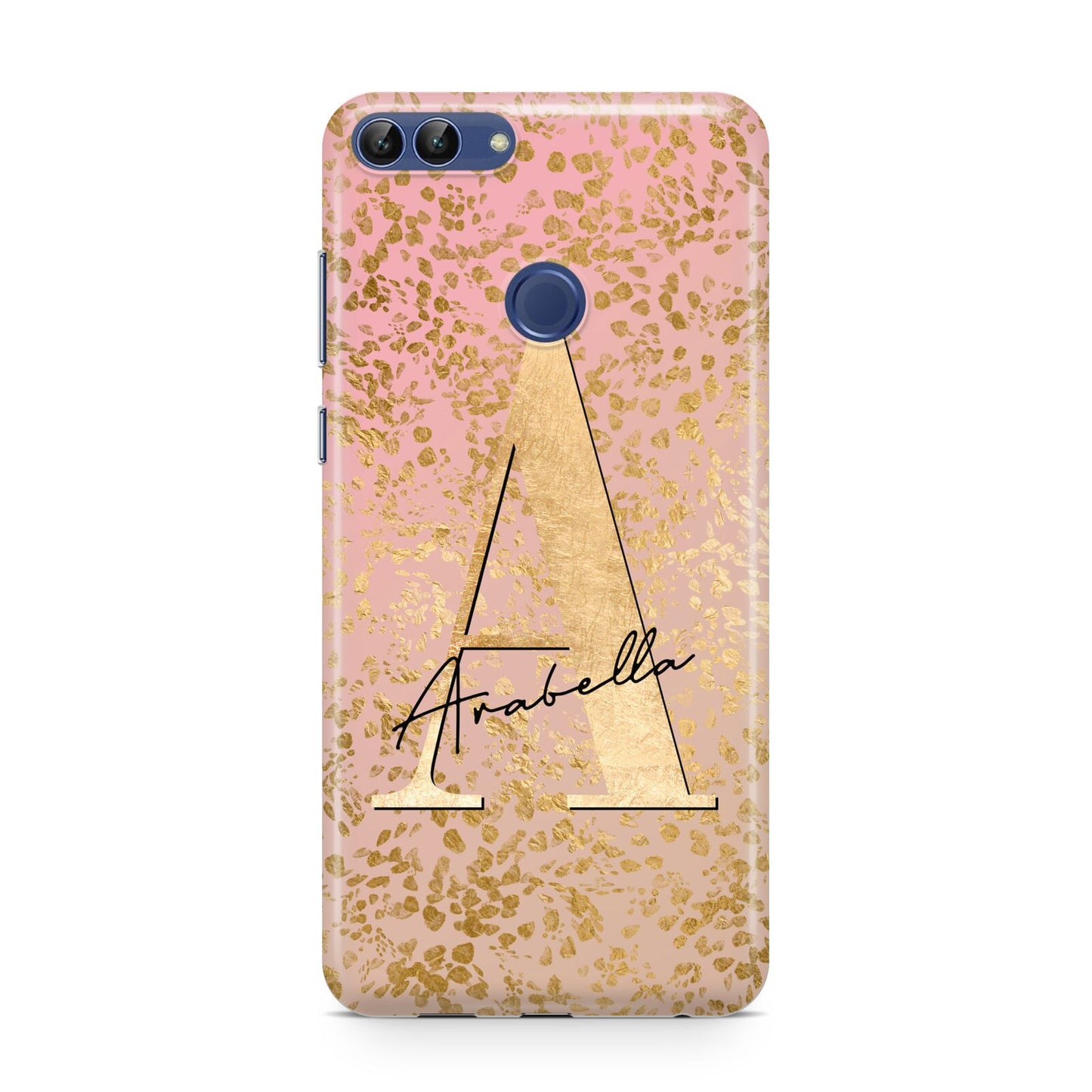 Personalised Pink Gold Cheetah Huawei P Smart Case