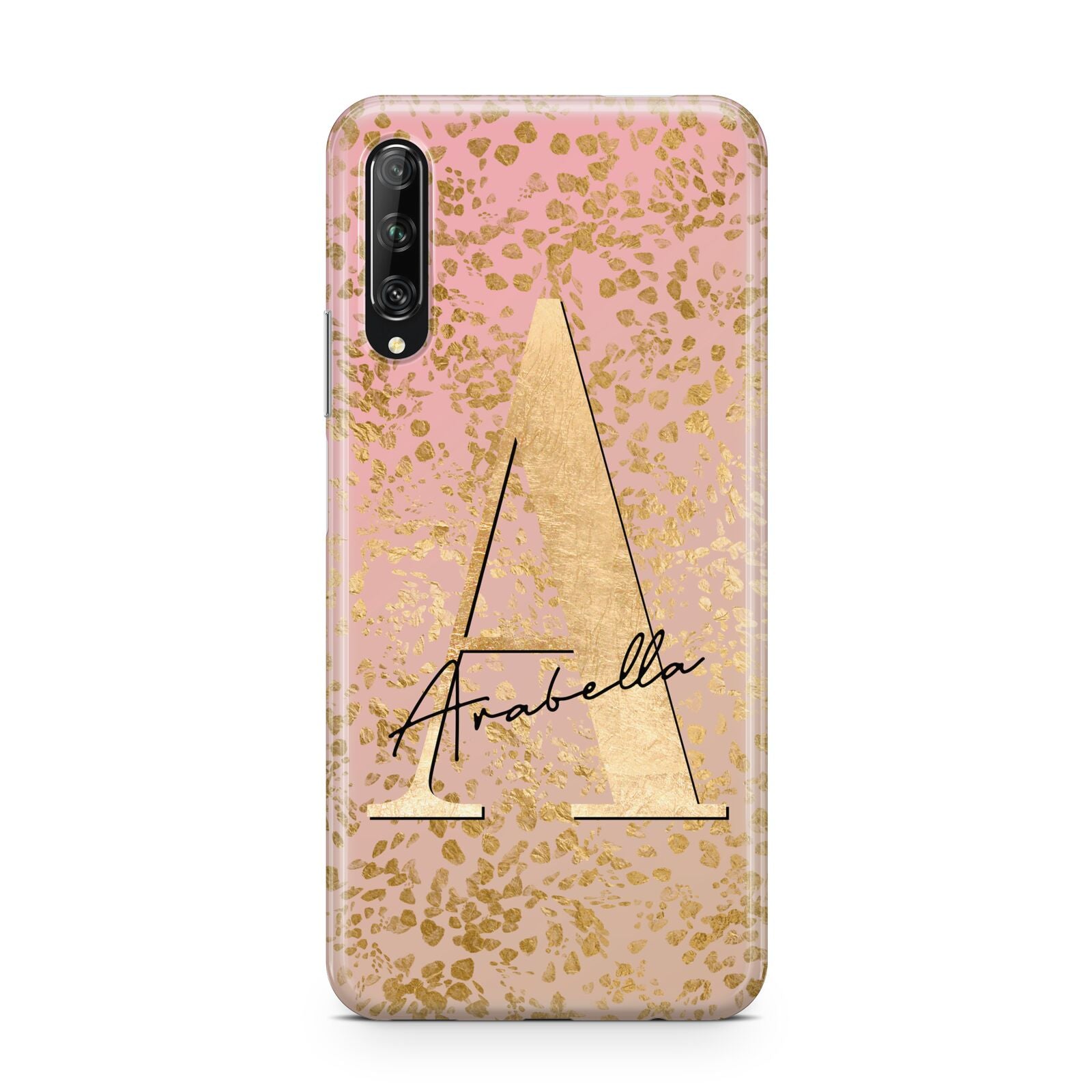 Personalised Pink Gold Cheetah Huawei P Smart Pro 2019