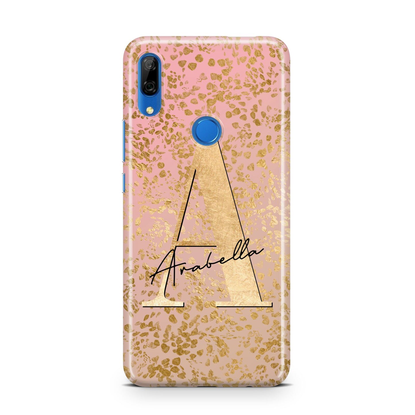 Personalised Pink Gold Cheetah Huawei P Smart Z