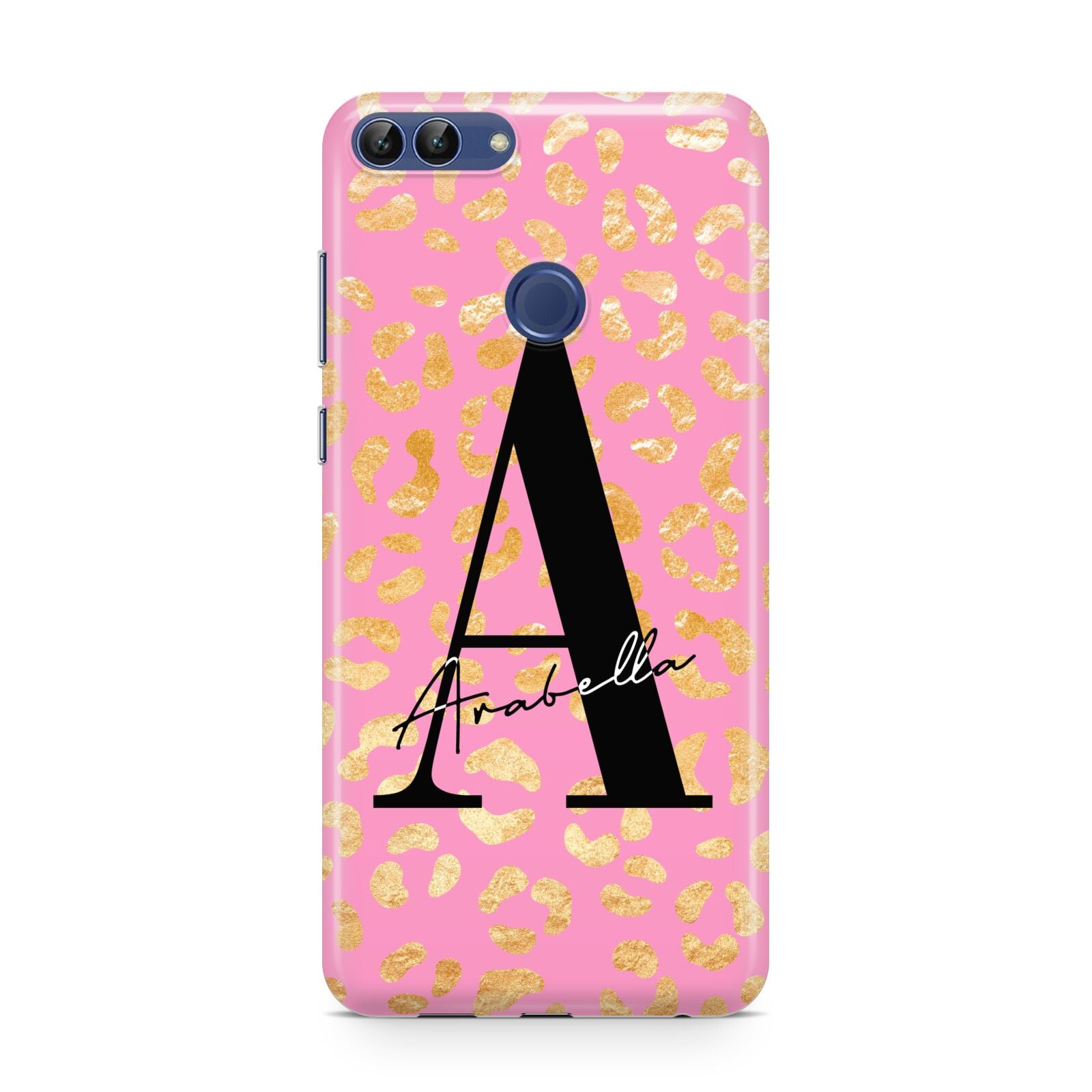 Personalised Pink Gold Leopard Print Huawei P Smart Case